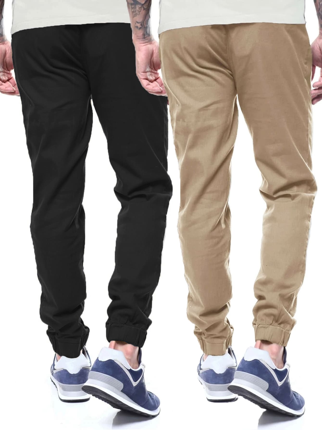 Manfinity Men 2pcs Drawstring Waist Slant Pocket Pants