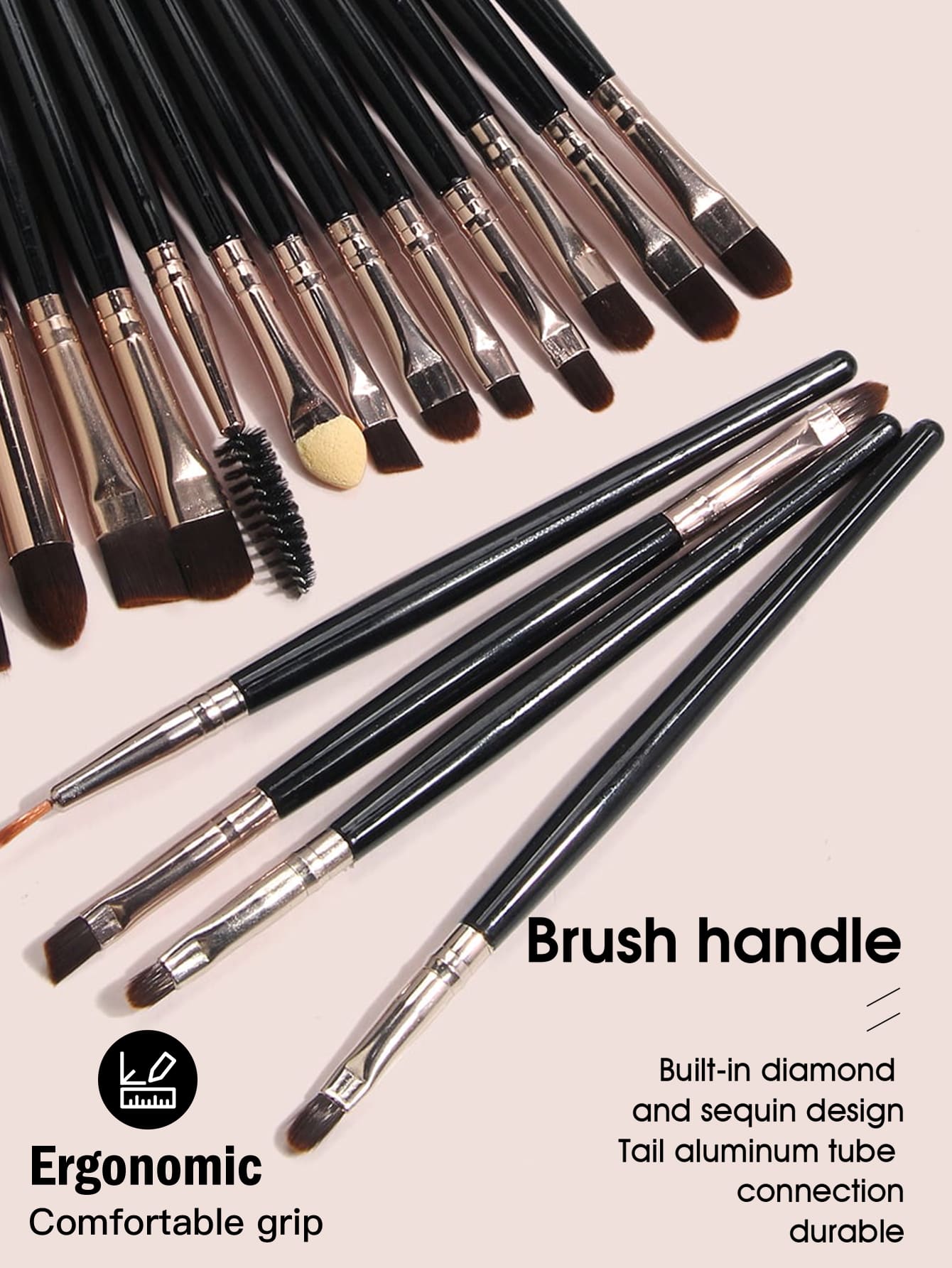 20Pcs Makeup Brush Sets Premium Synthetic Hair Eyeshadow Blending Brush Sets Cosmetics Tools Makeup Brushes Makeup Brushes Set Black Friday