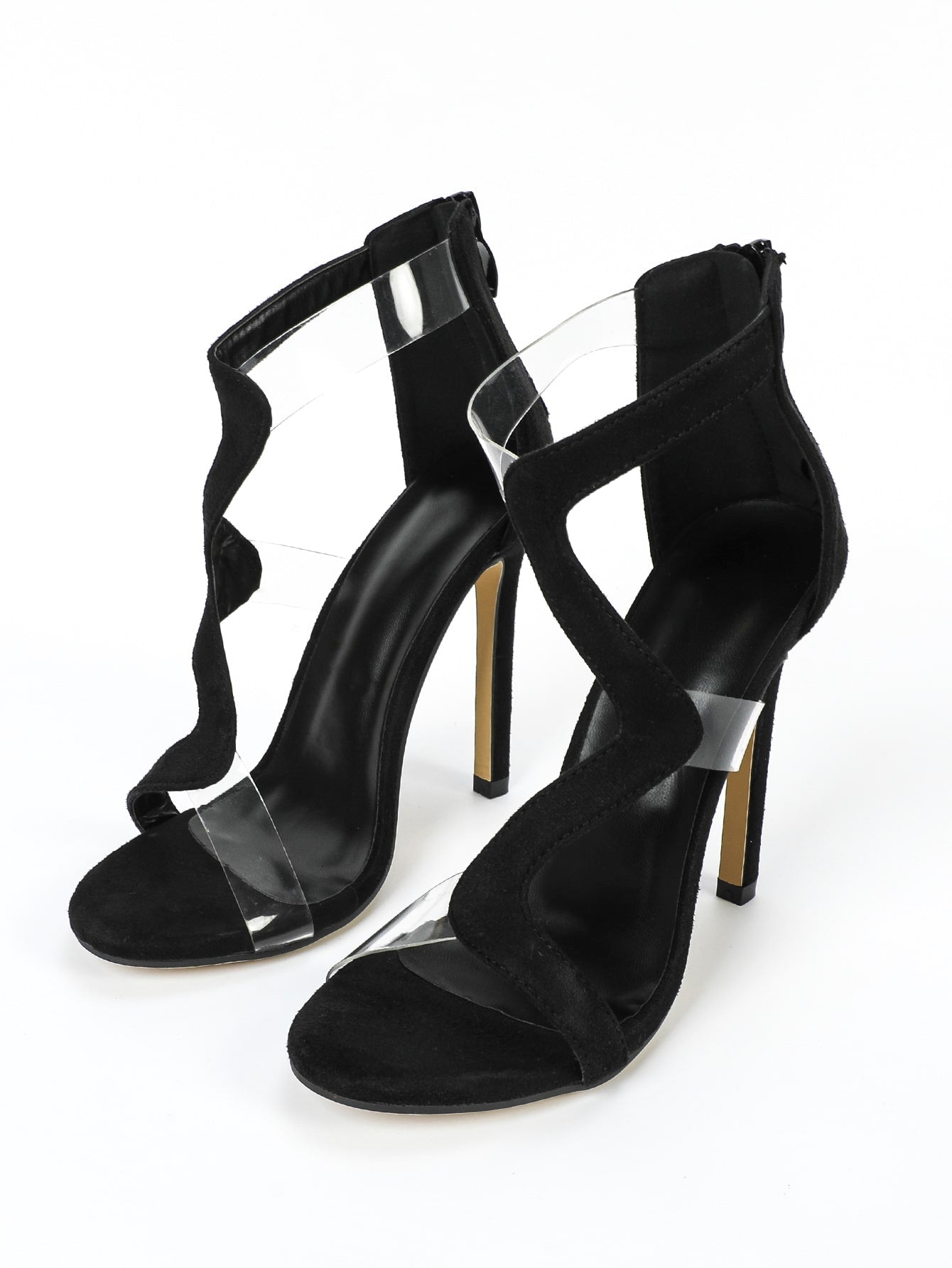 Women Minimalist Stiletto Heeled Ankle Strap Sandals, Elegant Summer Heeled Sandals