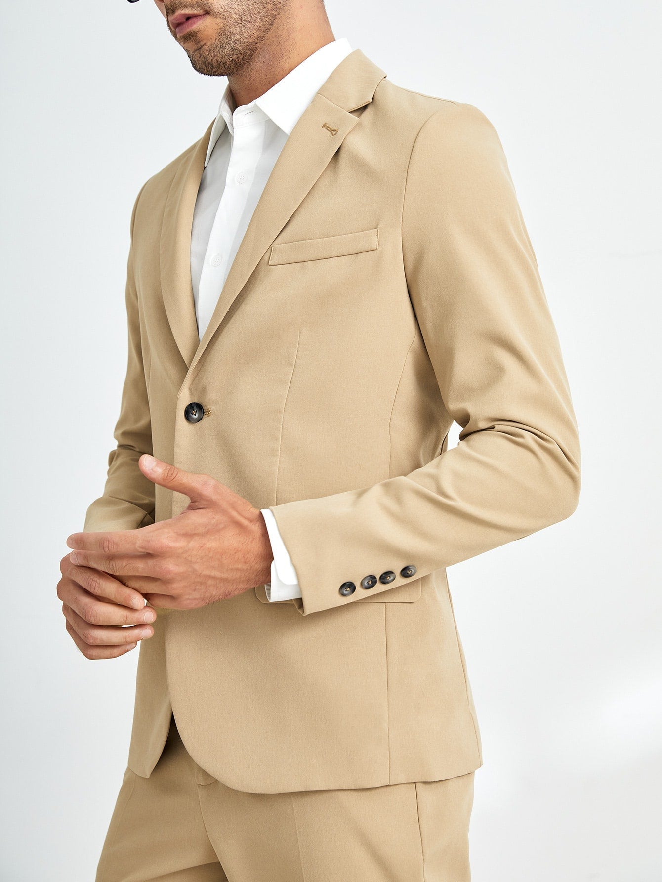 Manfinity Mode Men Single Breasted Blazer & Pants Suit