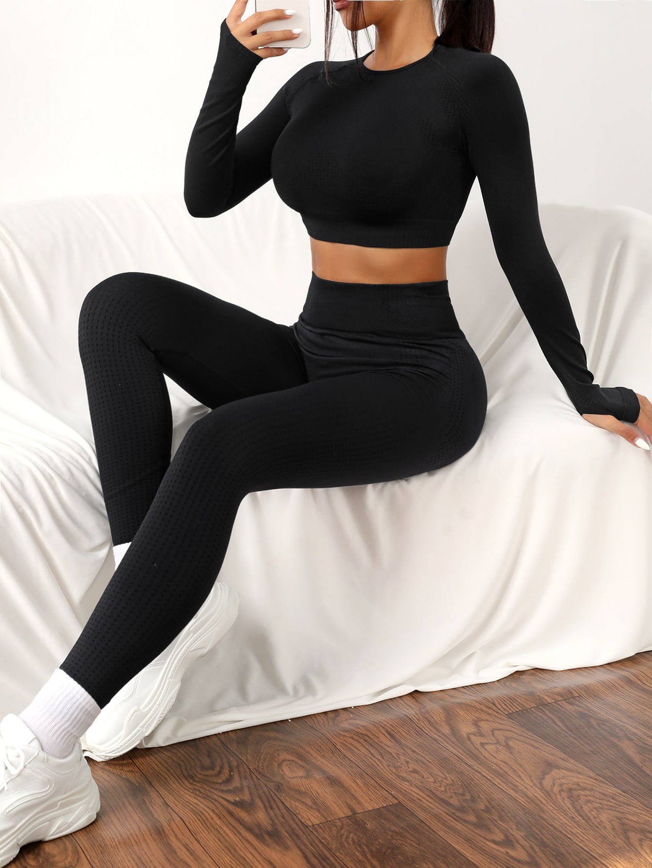 Yoga Basic High-Stretch Seamless Women'S Sports Suit