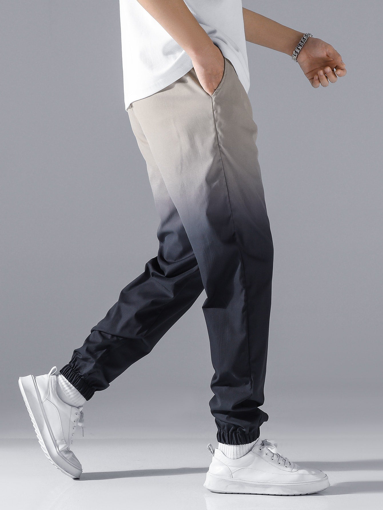 Manfinity Men Ombre Drawstring Waist Pants