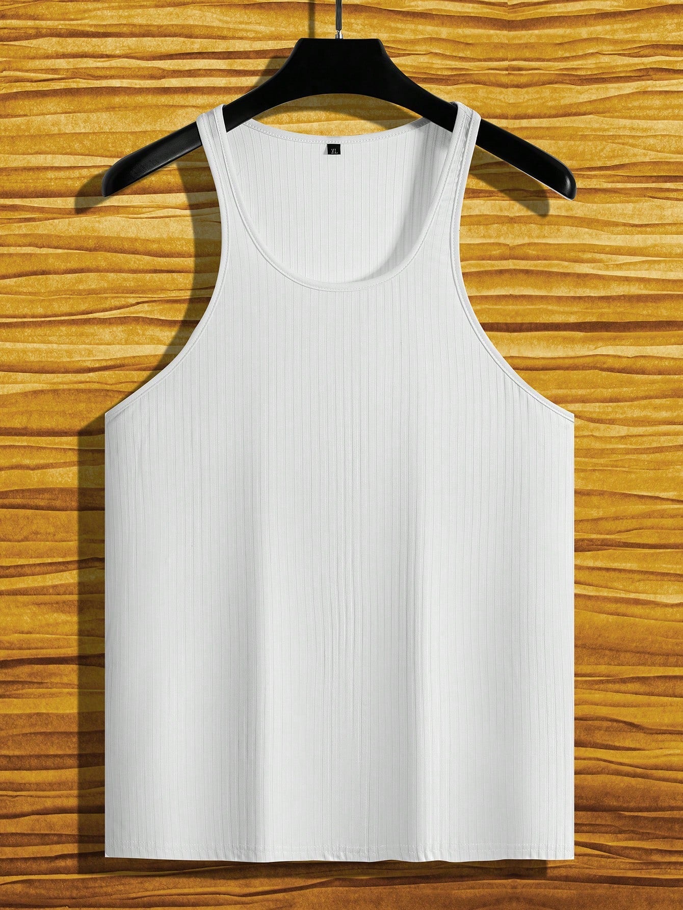 Manfinity Men Solid Ribbed Knit Tank Top