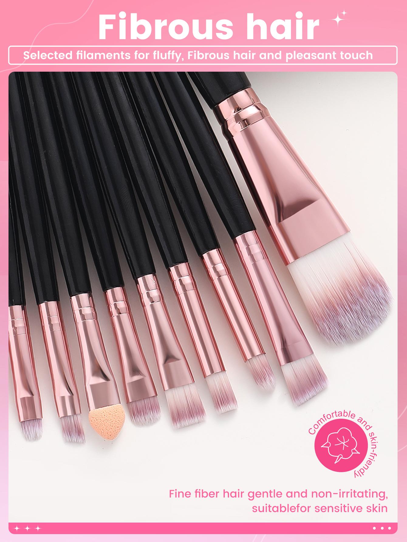 20Pcs Makeup Brush Sets Premium Synthetic Hair Eyeshadow Blending Brush Sets Cosmetics Tools Makeup Brushes Makeup Brushes Set Black Friday