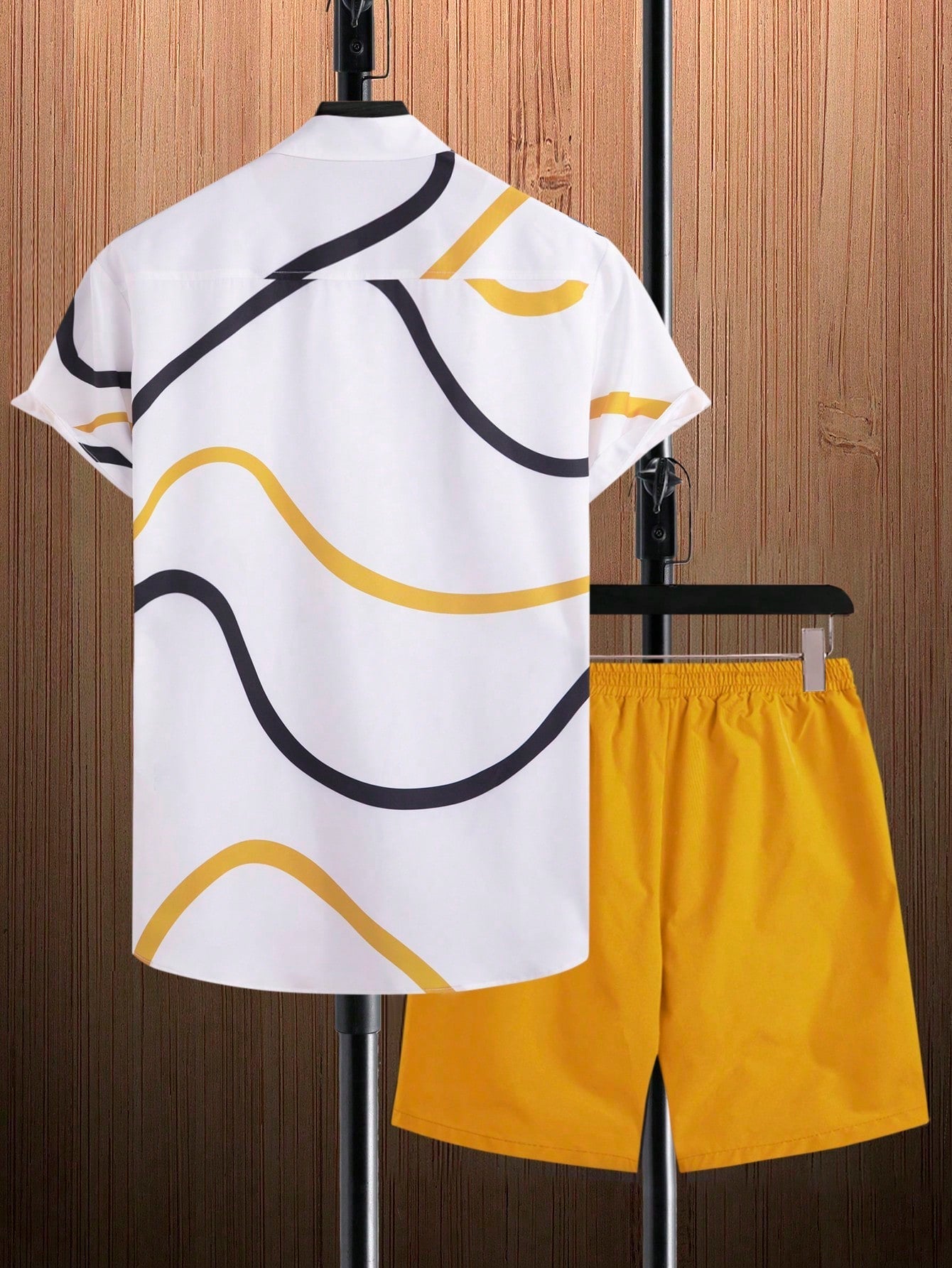 Manfinity RSRT Men Graphic Print Shirt & Shorts Set