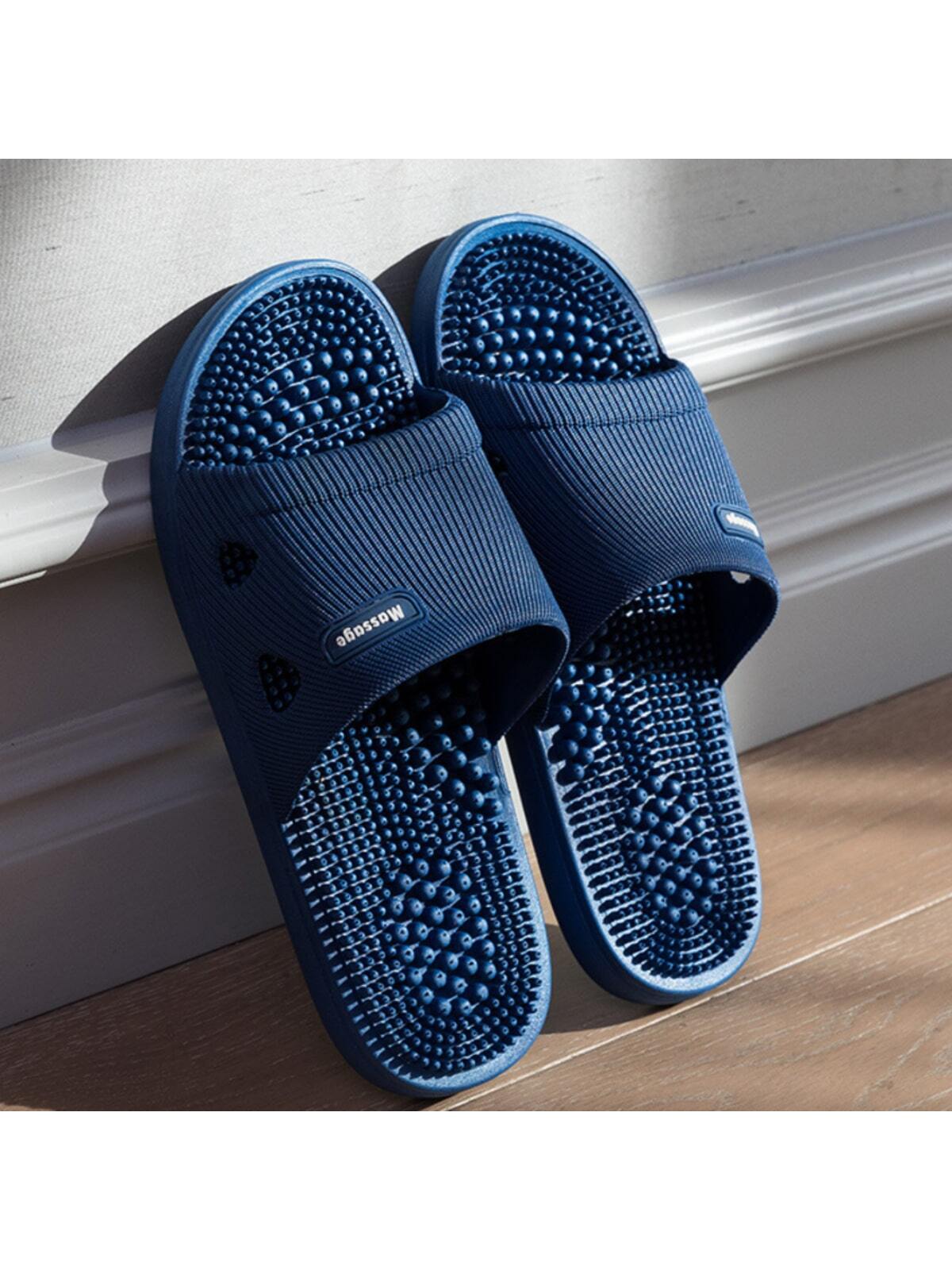 Men's Massaging Summer Slippers Bathroom Non-slip Sandals Women's Home Shoes