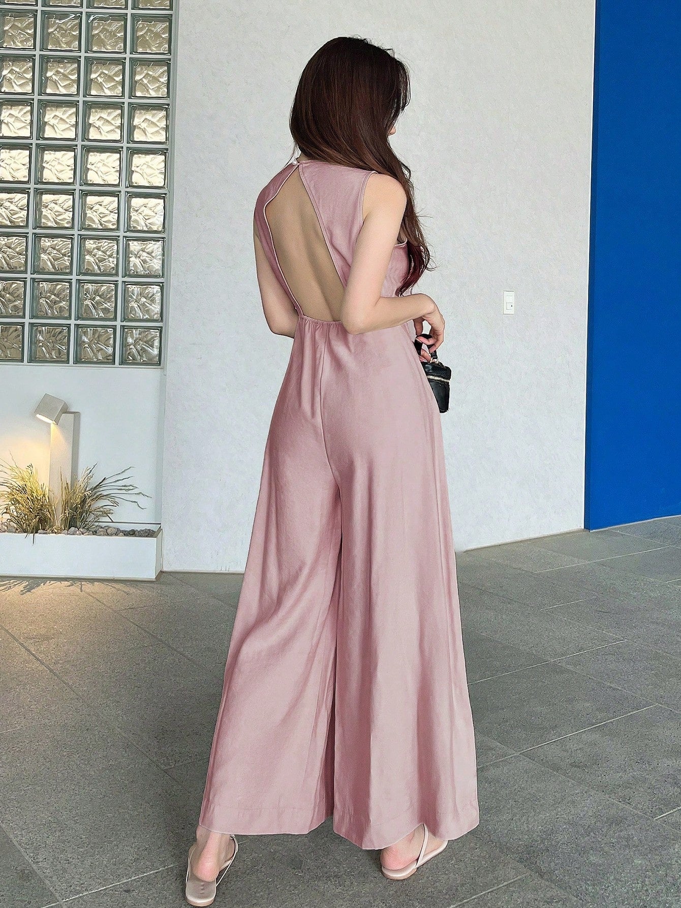 DAZY Solid Wide Leg Jumpsuit