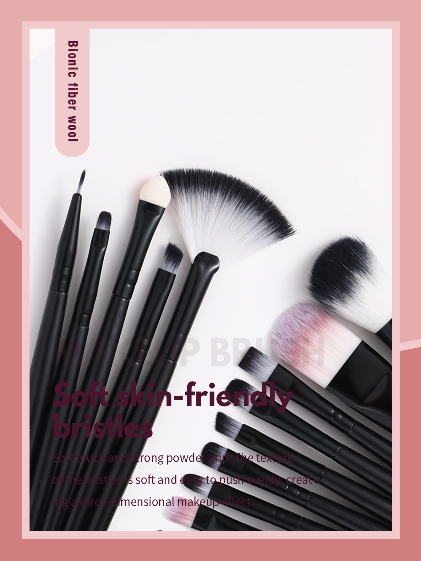 18Pcs Makeup Brush Set & 3Pcs Makeup Puff Set Soft Triangle Powder Mineral Puff For Face Makeup Cosmetic Brush Set Black Friday