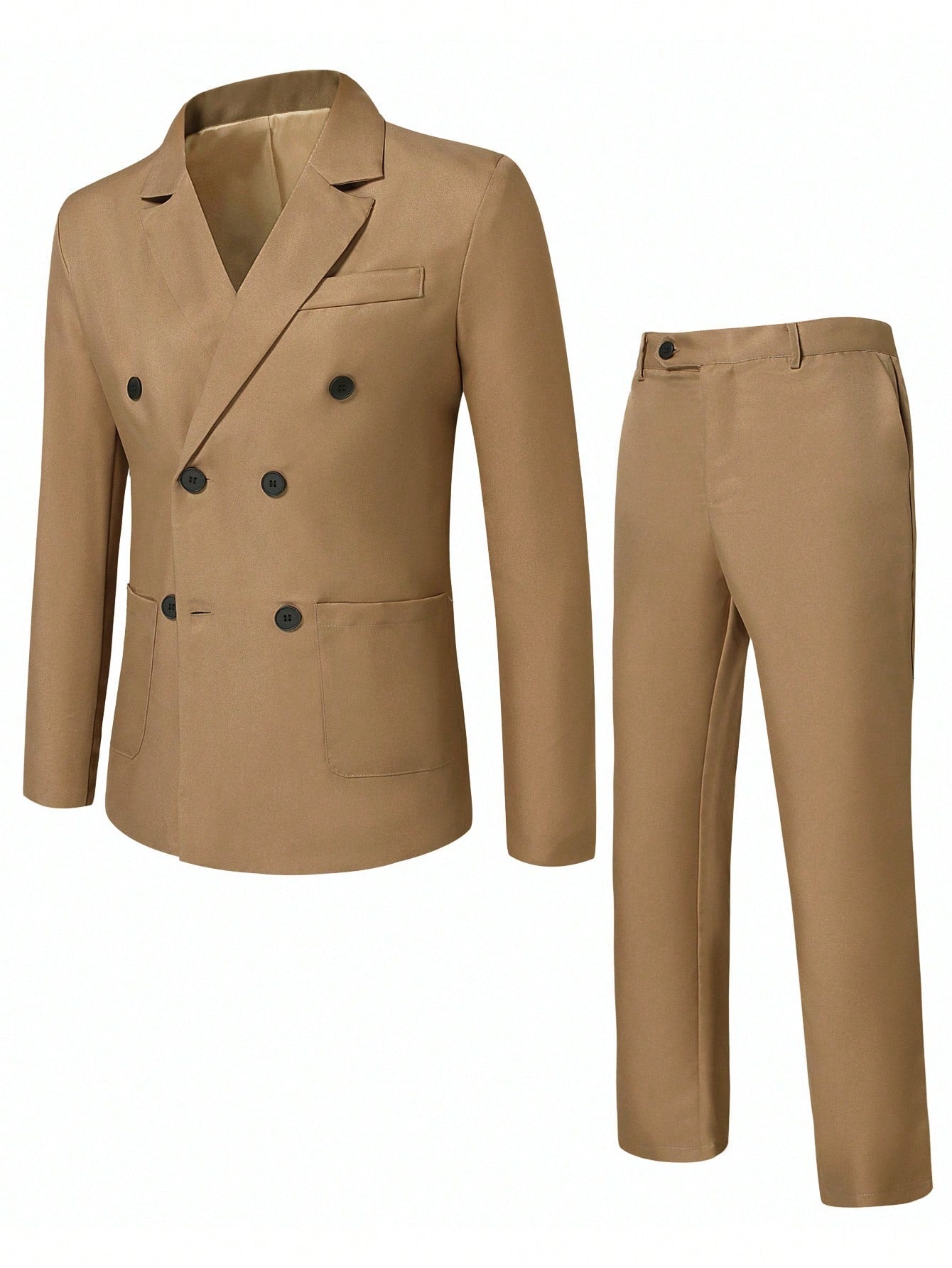 Manfinity Mode Men Double Breasted Blazer & Suit Pants