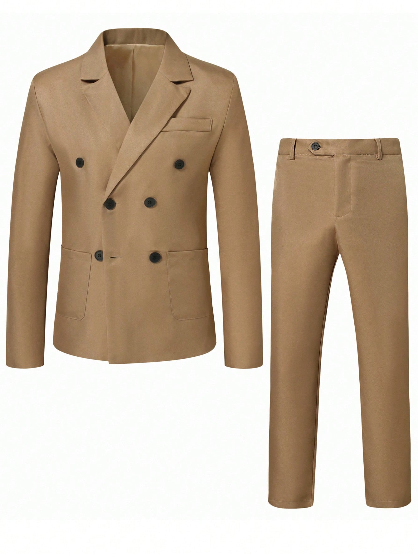 Manfinity Mode Men Double Breasted Blazer & Suit Pants