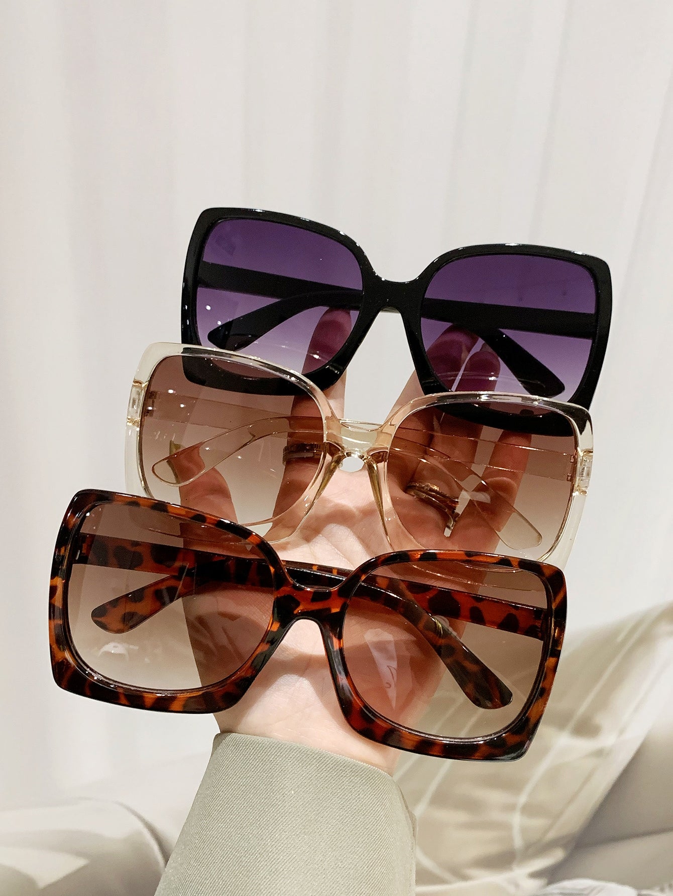 Vintage Irregular Shape Women's Oversized Sunglasses