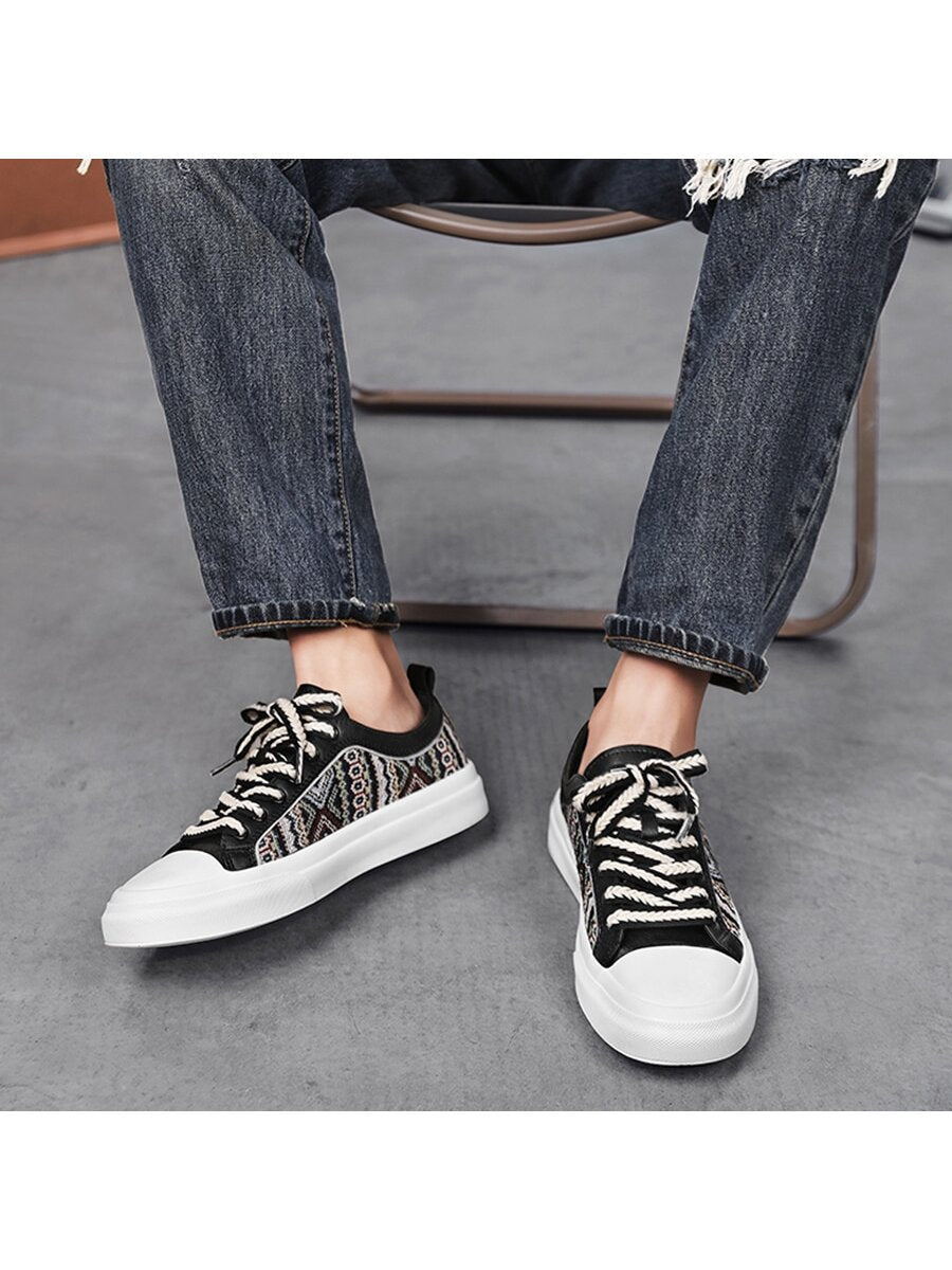 Men's Summer Canvas Sneakers, Breathable Casual Shoes