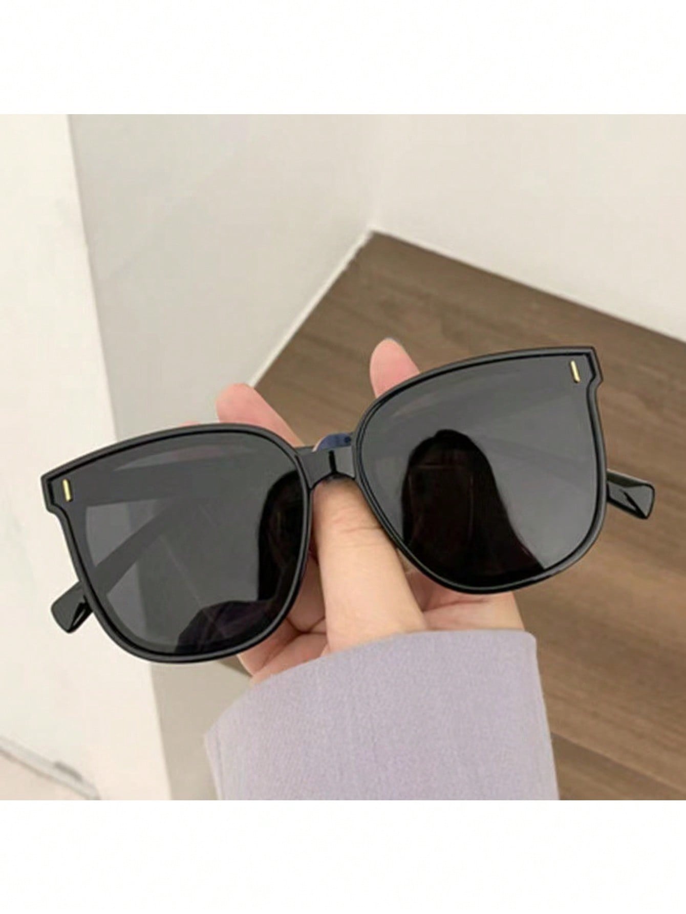 Korean Style Unisex Sunglasses, Trendy Ultraviolet-proof Sun Glasses For Big Face And Anti-uv