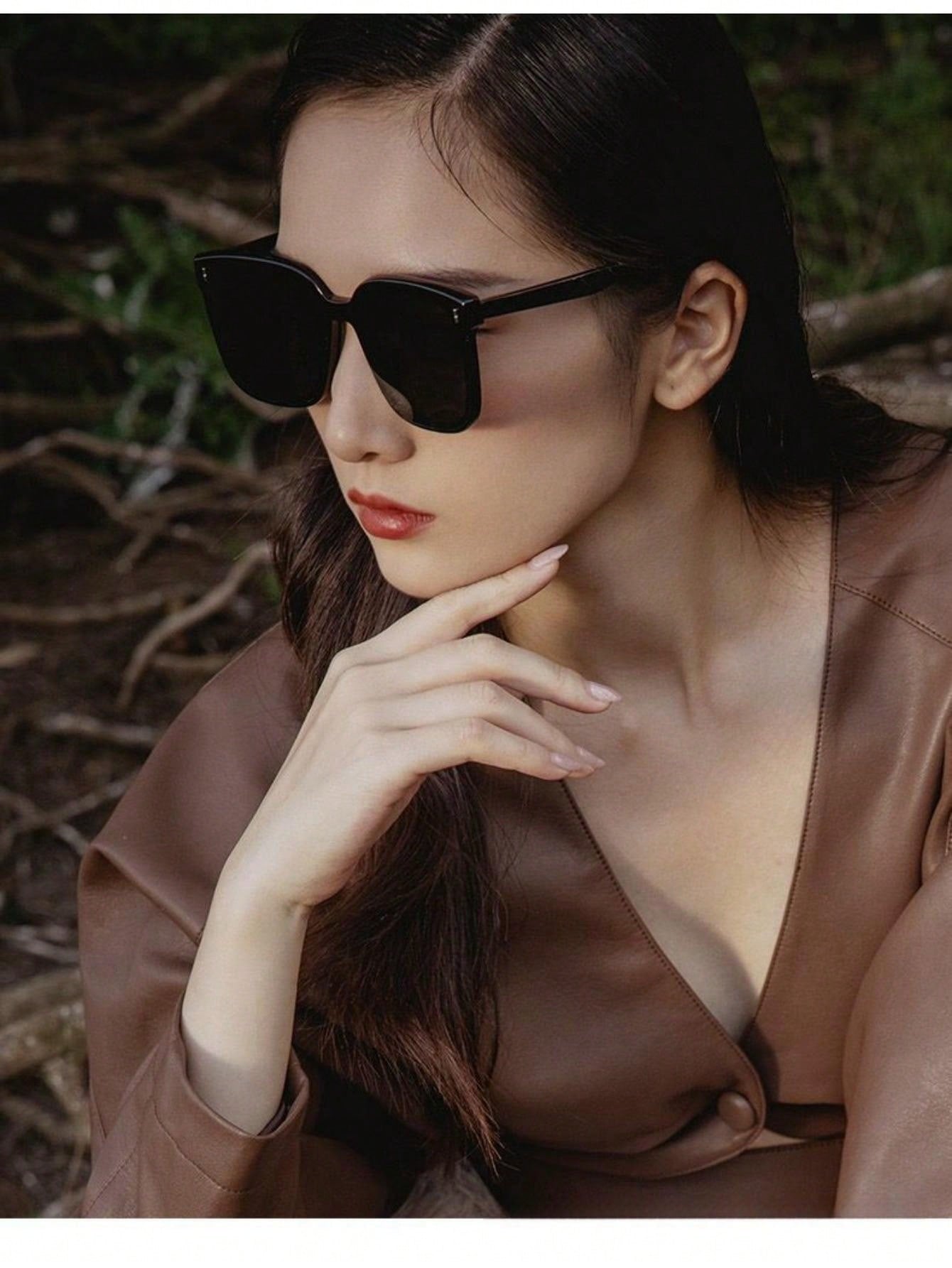 Korean Style Unisex Sunglasses, Trendy Ultraviolet-proof Sun Glasses For Big Face And Anti-uv