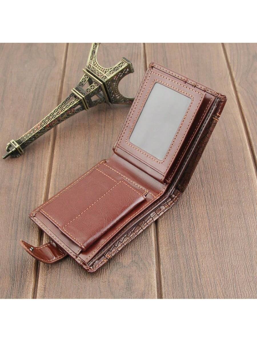 Short Multi-functional Buckle Design Fashionable Wallet For Business, High-end