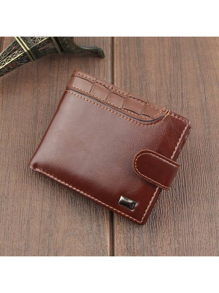 Short Multi-functional Buckle Design Fashionable Wallet For Business, High-end