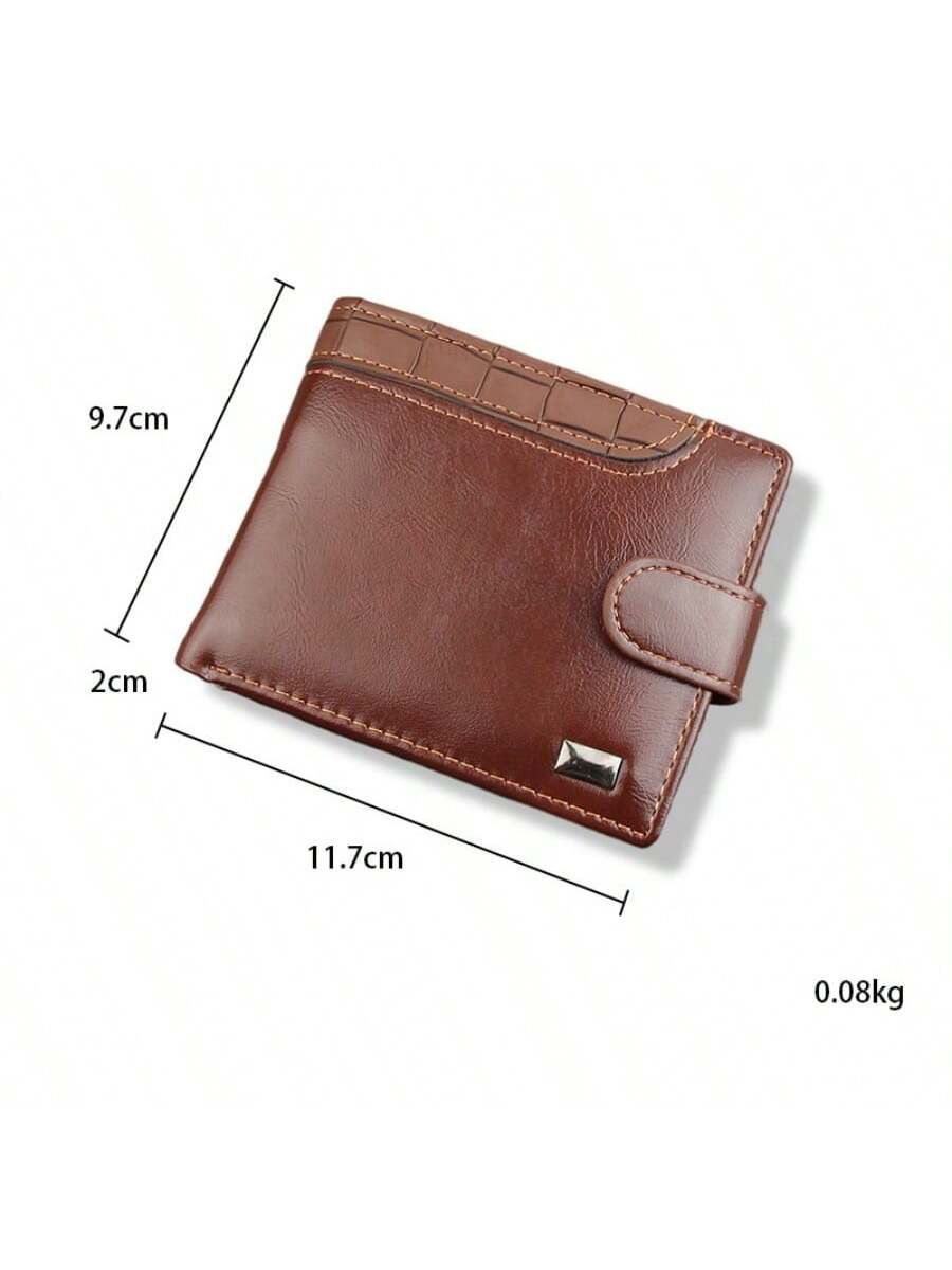 Short Multi-functional Buckle Design Fashionable Wallet For Business, High-end