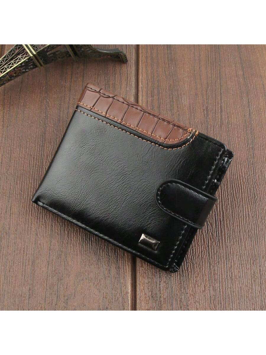 Short Multi-functional Buckle Design Fashionable Wallet For Business, High-end