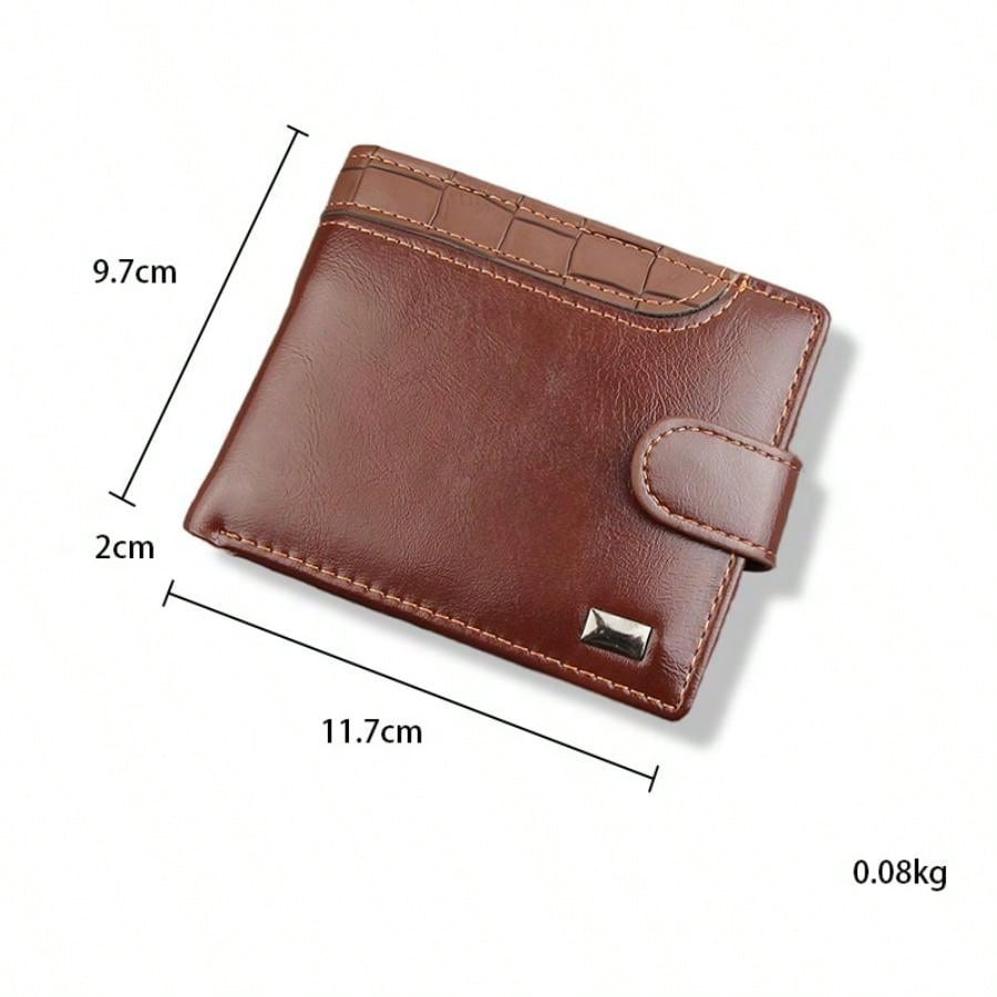 Short Multi-functional Buckle Design Fashionable Wallet For Business, High-end