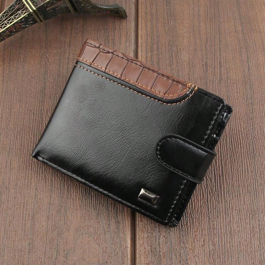 Short Multi-functional Buckle Design Fashionable Wallet For Business, High-end