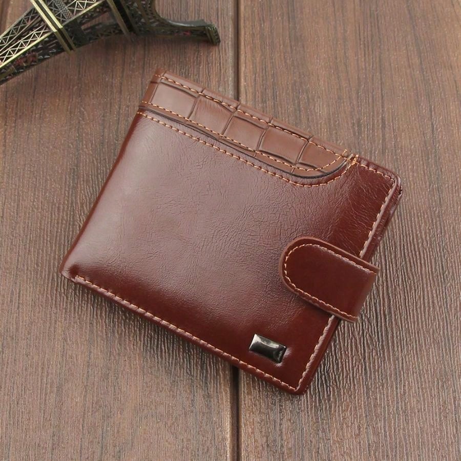 Short Multi-functional Buckle Design Fashionable Wallet For Business, High-end