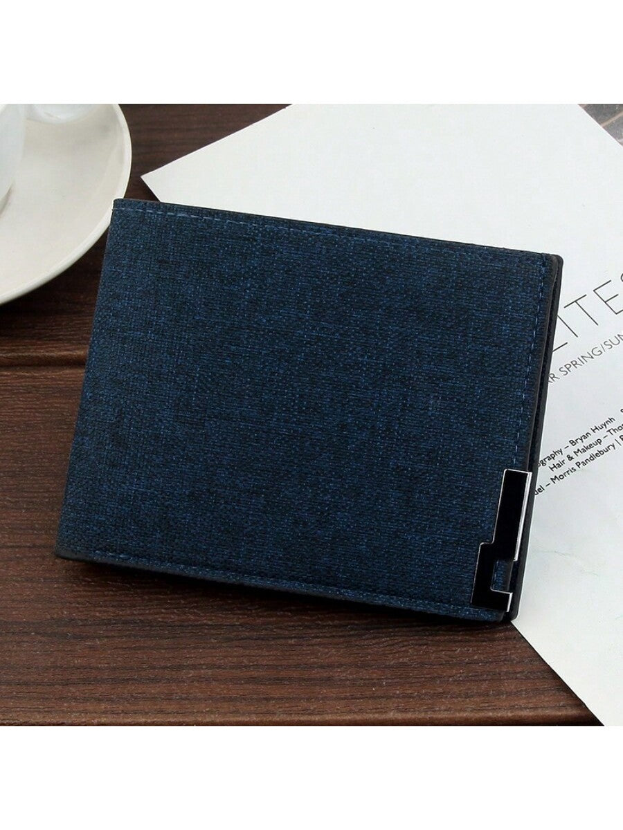 Men's Wallet New Short Multifunctional Large-capacity Purse For Students, Korean Style Casual Wallet Card Holder