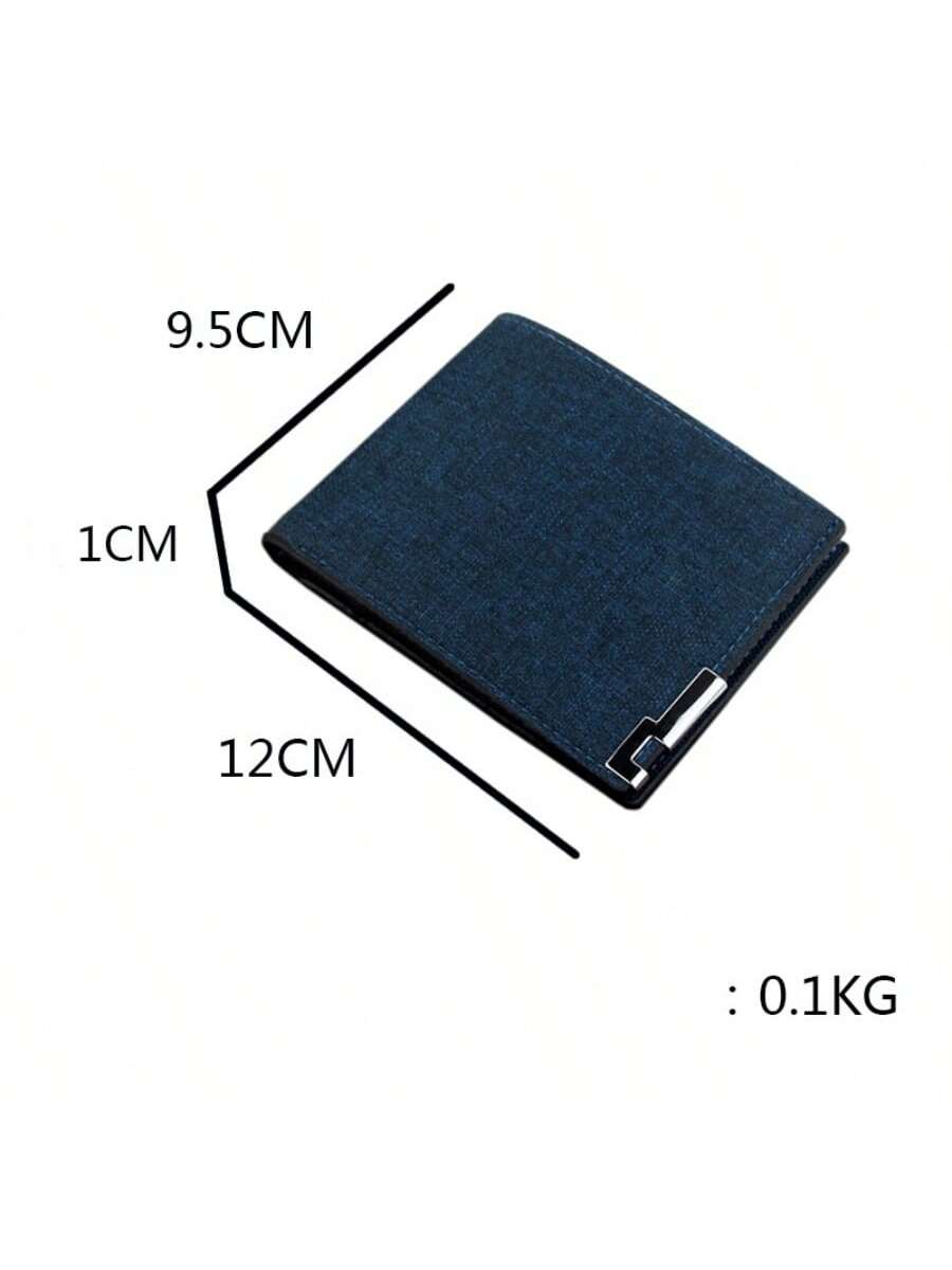 Men's Wallet New Short Multifunctional Large-capacity Purse For Students, Korean Style Casual Wallet Card Holder