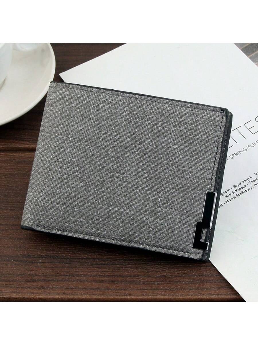 Men's Wallet New Short Multifunctional Large-capacity Purse For Students, Korean Style Casual Wallet Card Holder