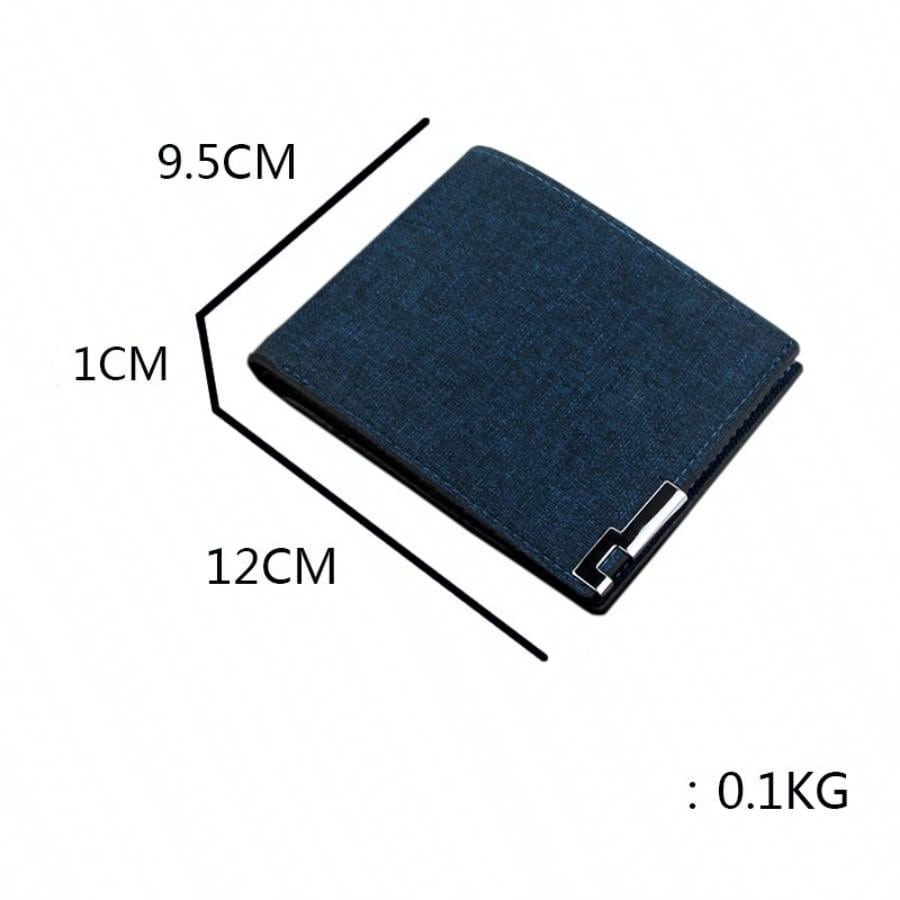 Men's Wallet New Short Multifunctional Large-capacity Purse For Students, Korean Style Casual Wallet Card Holder