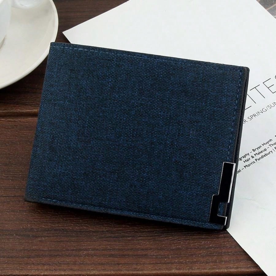 Men's Wallet New Short Multifunctional Large-capacity Purse For Students, Korean Style Casual Wallet Card Holder