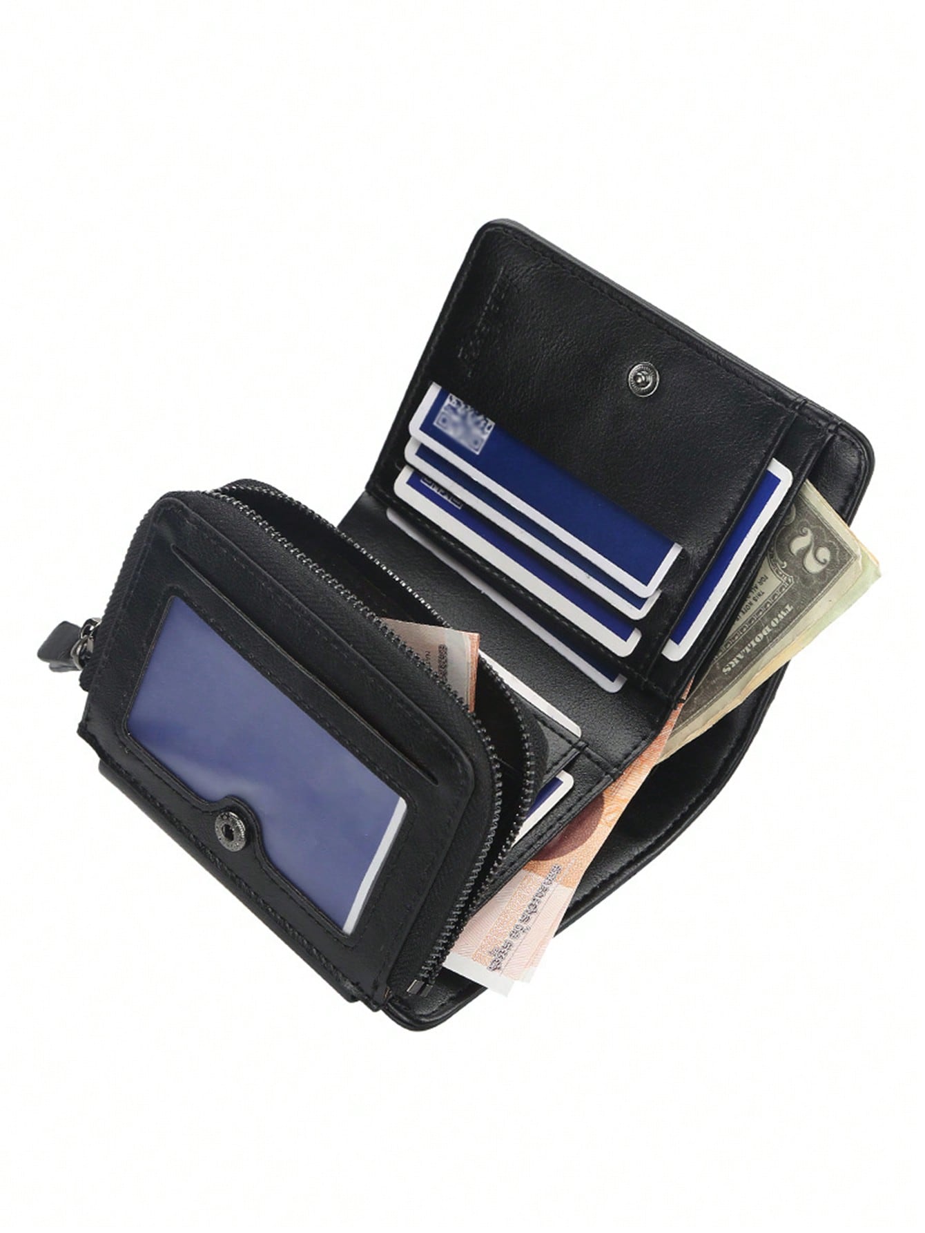 1pc Men's Multilayer Design Wallet, Cardholder