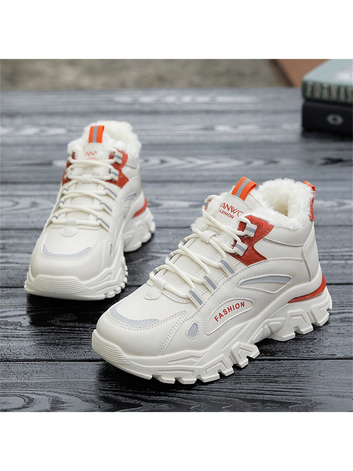 Winter Thickened Velvet Women's Shoes, Comfortable Shoes, Snow Sports Shoes, Outdoor Comfortable Shoes, Thick-soled Women's Shoes, Running Shoes, High-top Comfortable Shoes