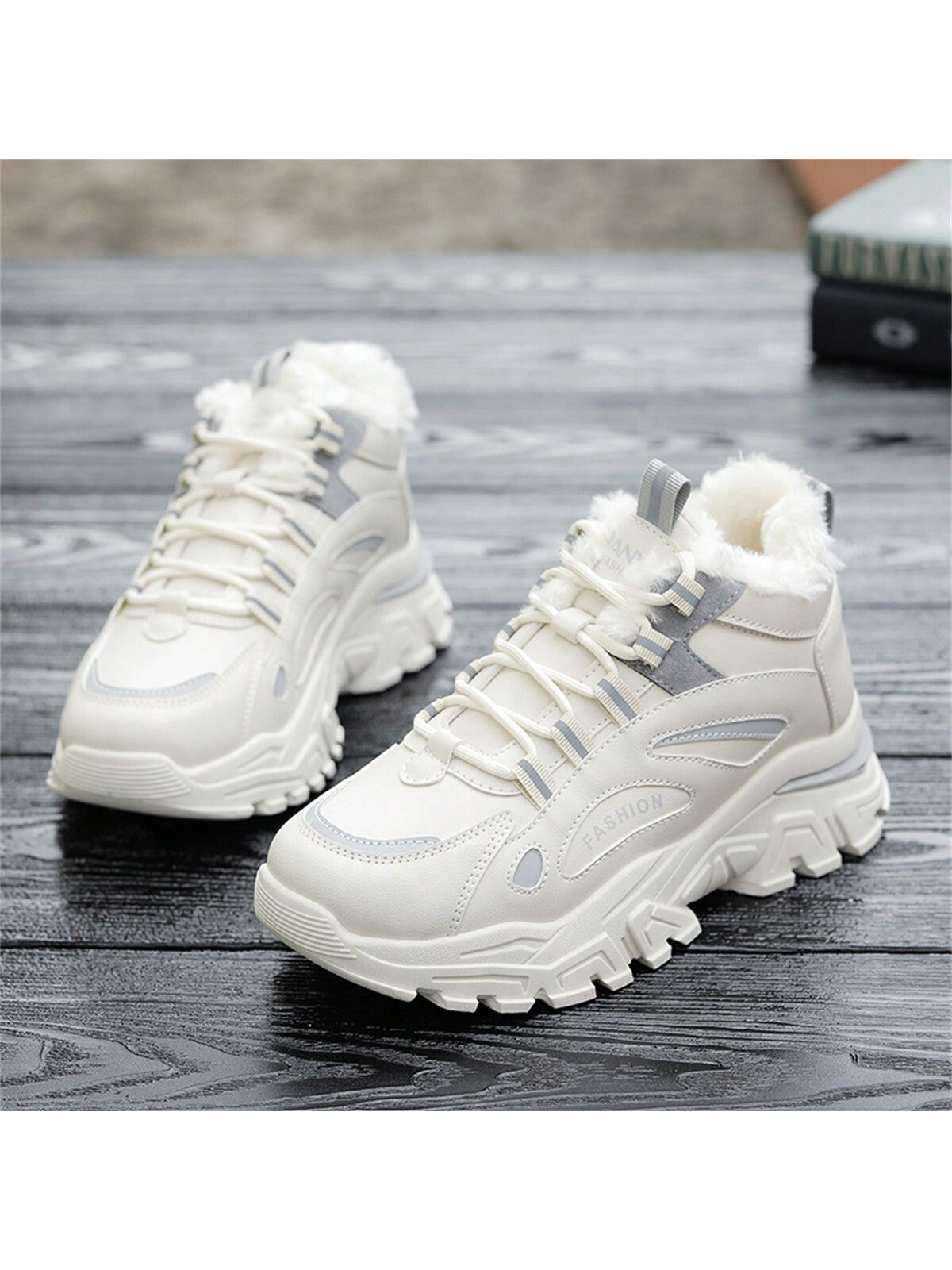 Winter Thickened Velvet Women's Shoes, Comfortable Shoes, Snow Sports Shoes, Outdoor Comfortable Shoes, Thick-soled Women's Shoes, Running Shoes, High-top Comfortable Shoes