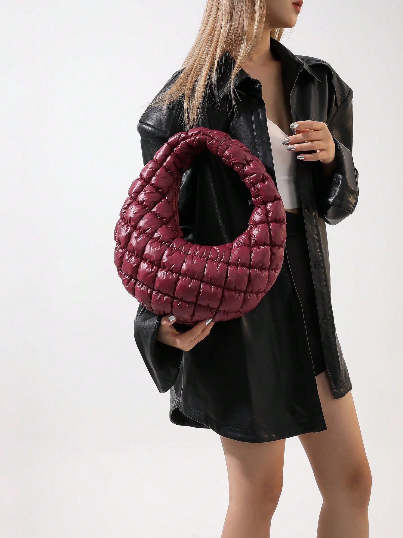 1 Medium Retro Style Cloud Folding Shoulder Bag Bubble Armpit Bag Unisex Trendy Bag Gift BagMerry