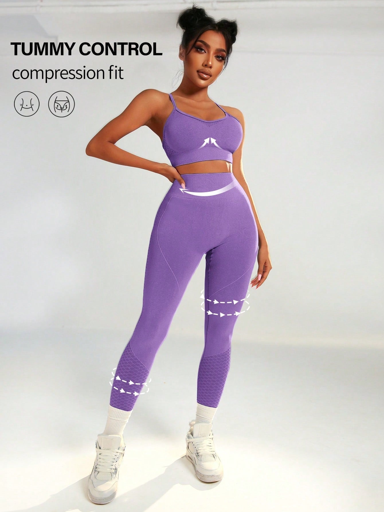 Yoga Basic Women'S Solid Color Sports Suit