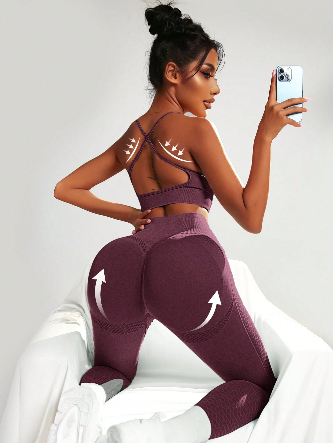 Yoga Basic Women'S Solid Color Sports Suit