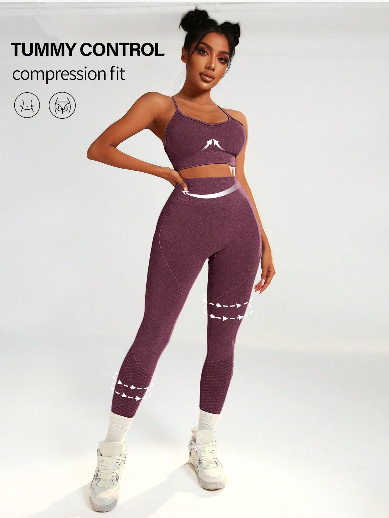 Yoga Basic Women'S Solid Color Sports Suit