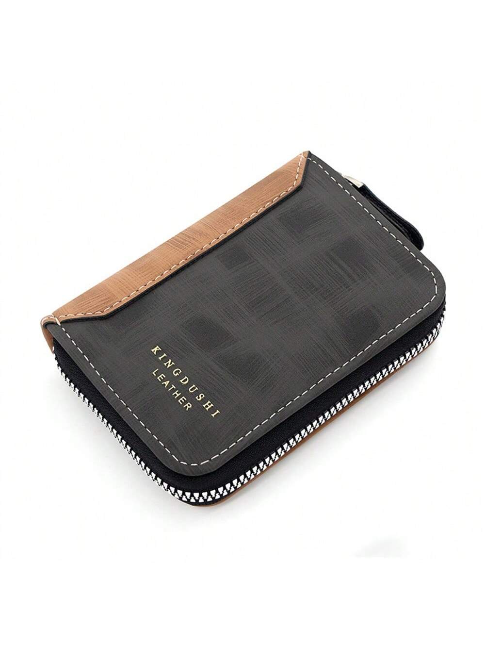 New Fashion Anti-theft Organ Wallet Card Holder Bag Men's Card  Clip Card Bag Multifunctional Zipper Small Wallet Driver's License Bag Men's Short Wallet Credit Card Holder Money Clips Bag ID Card Holder Multi Purse Card Case Men's Wallet