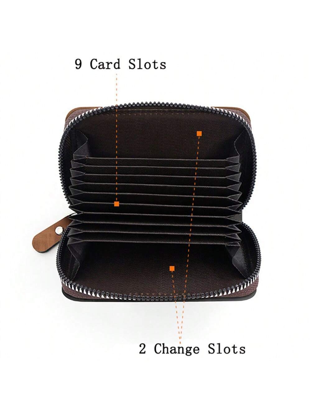 New Fashion Anti-theft Organ Wallet Card Holder Bag Men's Card  Clip Card Bag Multifunctional Zipper Small Wallet Driver's License Bag Men's Short Wallet Credit Card Holder Money Clips Bag ID Card Holder Multi Purse Card Case Men's Wallet