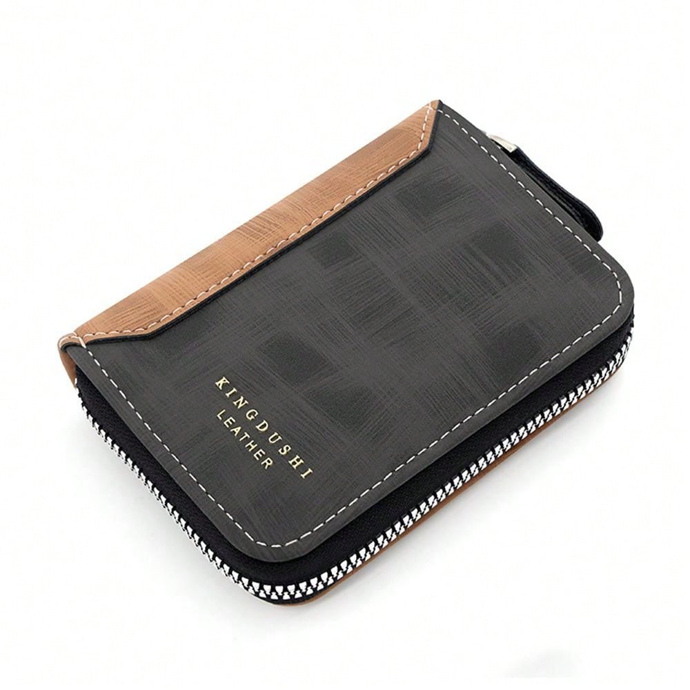 New Fashion Anti-theft Organ Wallet Card Holder Bag Men's Card  Clip Card Bag Multifunctional Zipper Small Wallet Driver's License Bag Men's Short Wallet Credit Card Holder Money Clips Bag ID Card Holder Multi Purse Card Case Men's Wallet