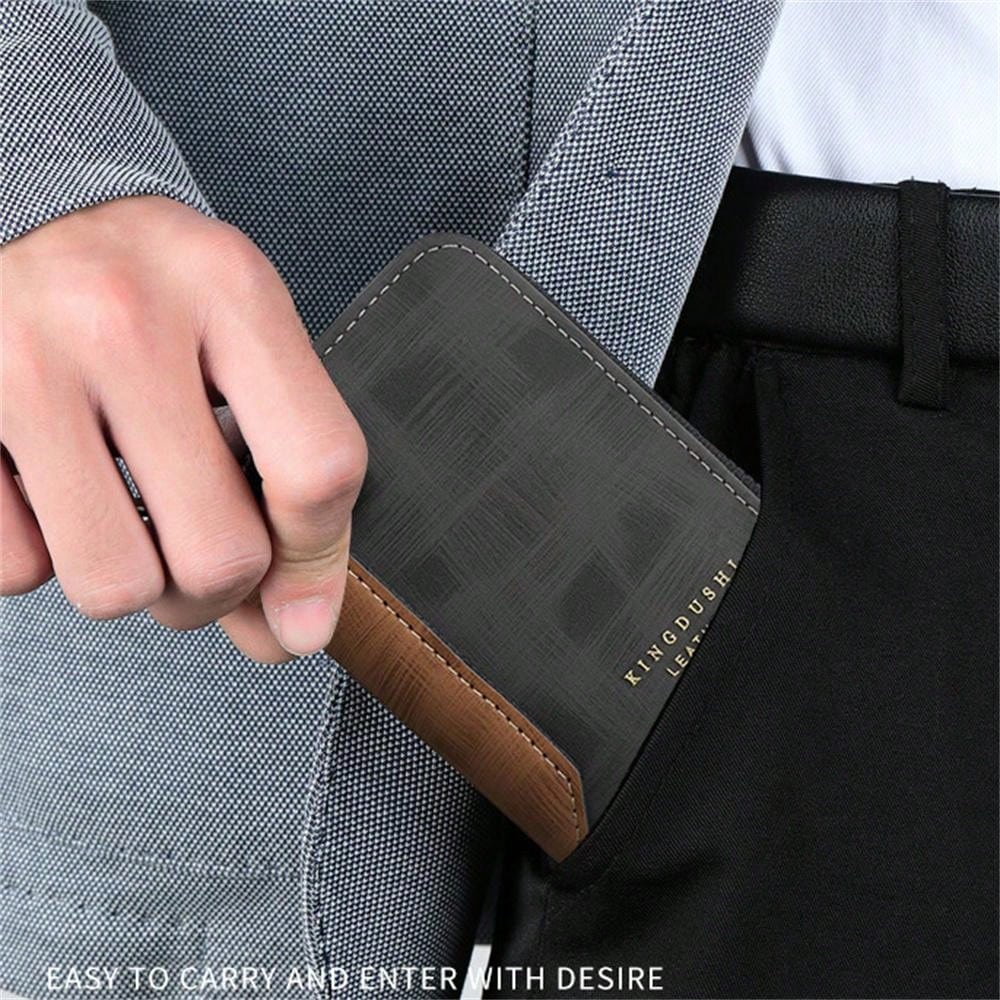 New Fashion Anti-theft Organ Wallet Card Holder Bag Men's Card  Clip Card Bag Multifunctional Zipper Small Wallet Driver's License Bag Men's Short Wallet Credit Card Holder Money Clips Bag ID Card Holder Multi Purse Card Case Men's Wallet