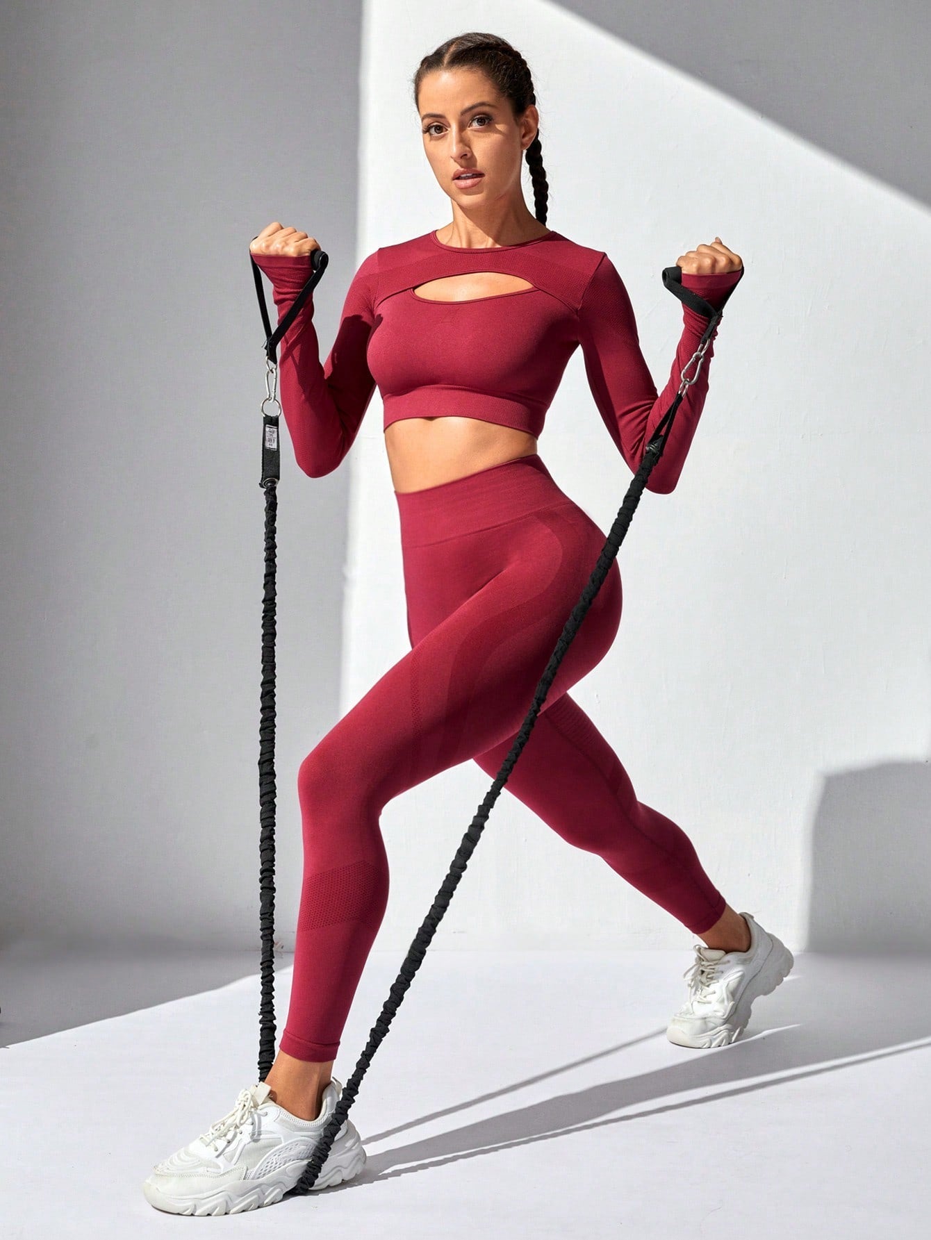 Daily&Casual Women'S Solid Color Slim Fit Sports Suit