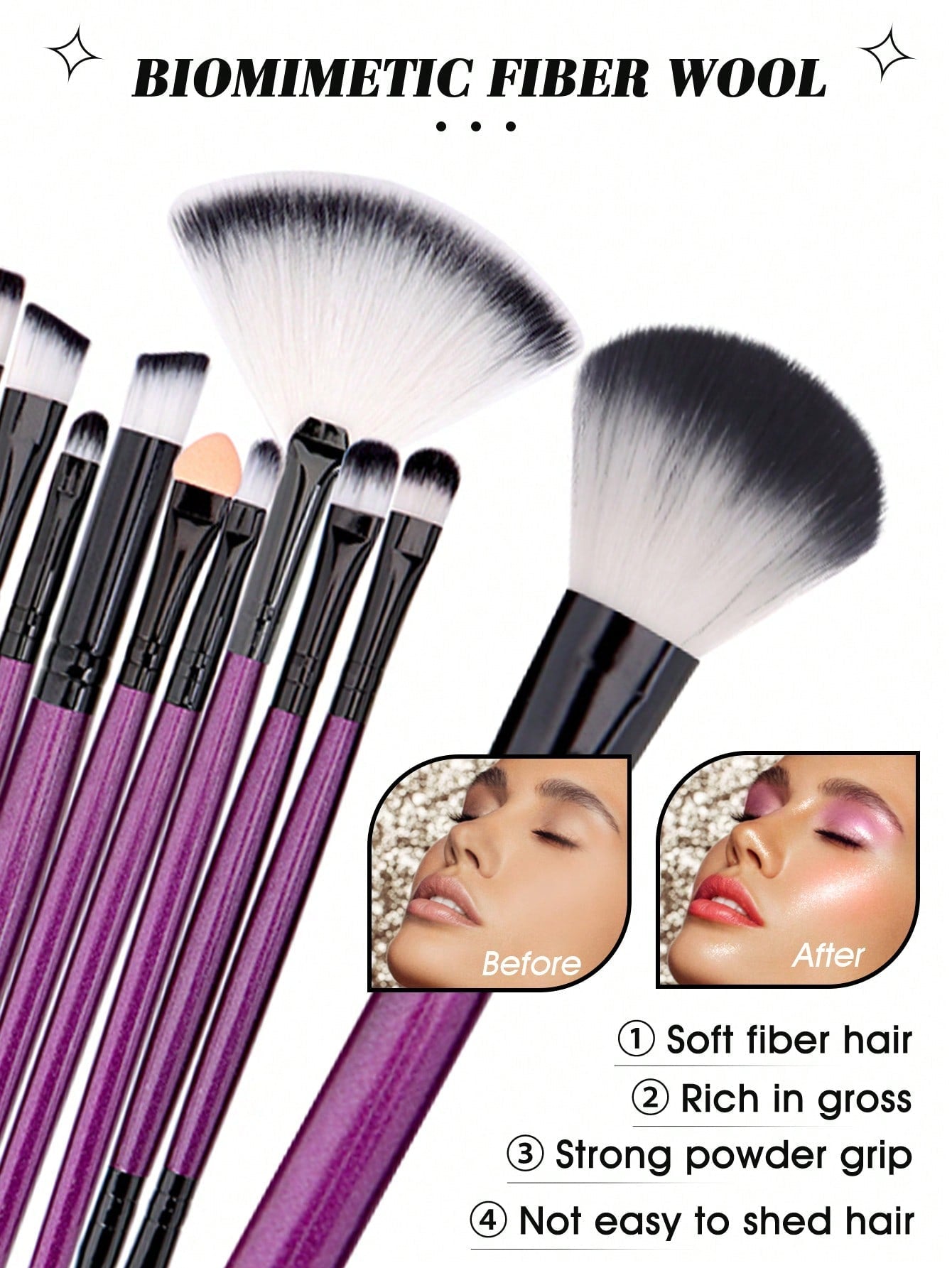 6PCS Makeup Puff Set+1PCS Makeup brush cleaning bowl+25PCS makeup brush sets Premium Synthetic hair  Eyeshadow Blending brush sets cosmetics tools for face and eyes