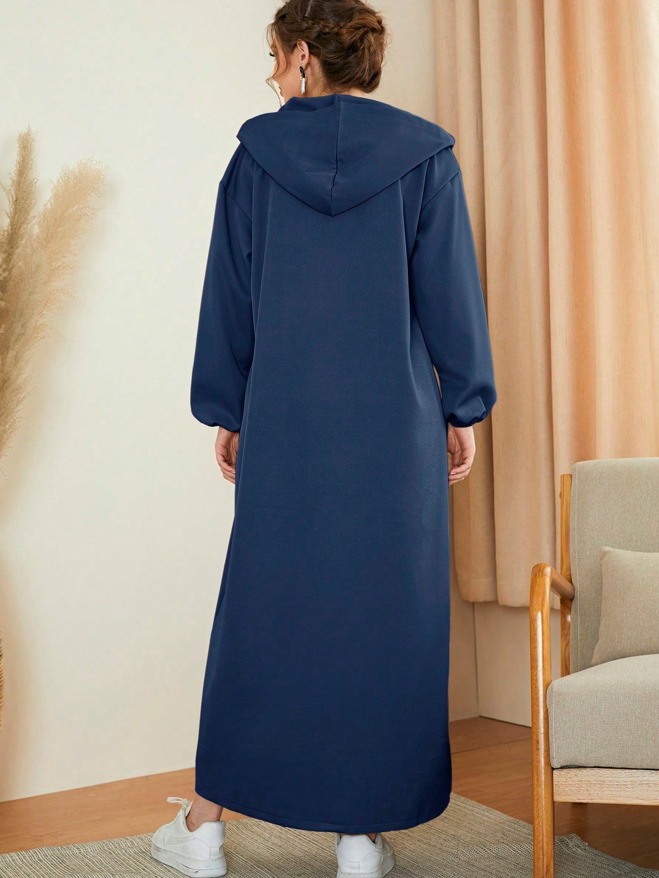 Mulvari Women's Single-breasted Arab Abaya