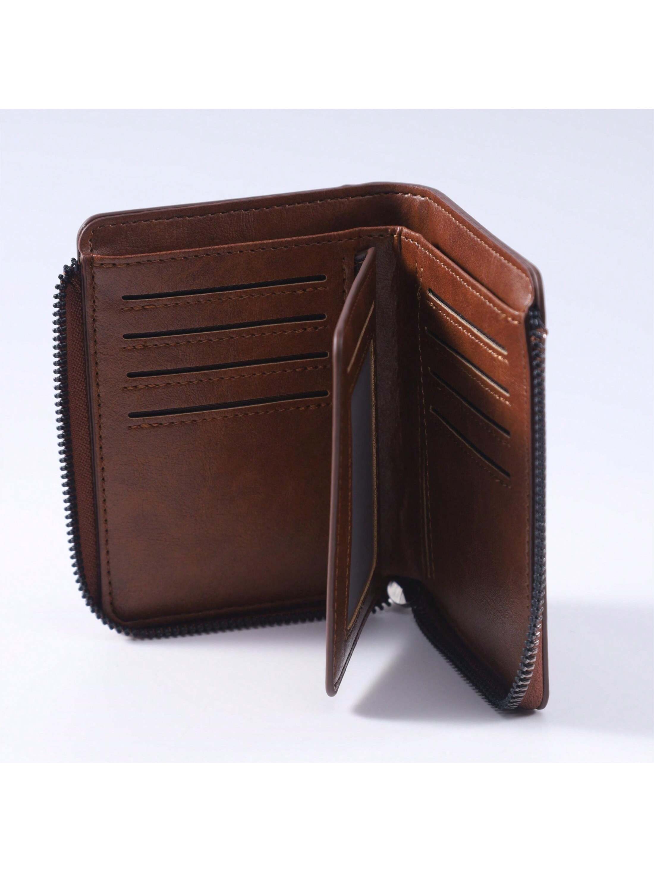 Men's wallet vertical multi-function card holder very short wallet