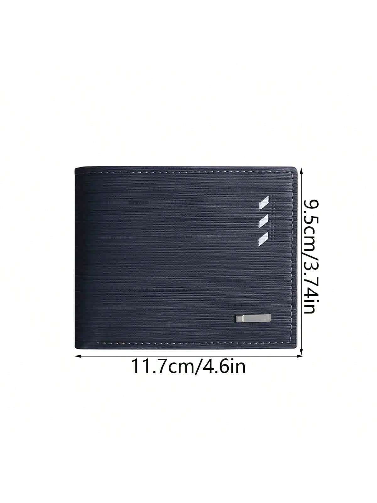 1pc Men's Short Wallet With Multi Card Slot, Horizontal Style, Business & Fashionable, Large Capacity