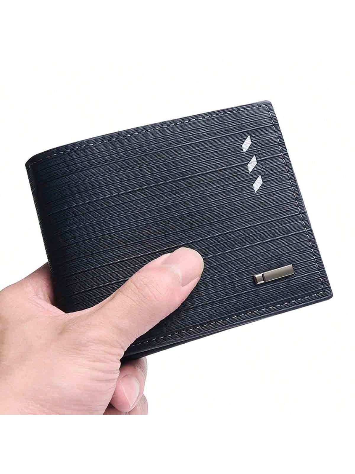 1pc Men's Short Wallet With Multi Card Slot, Horizontal Style, Business & Fashionable, Large Capacity