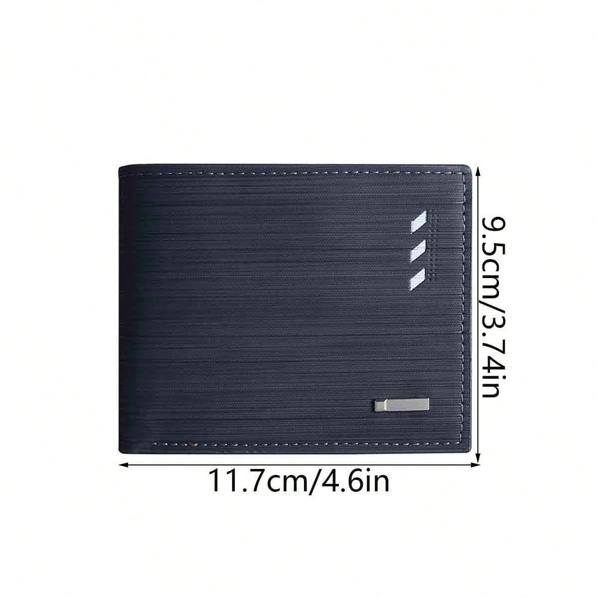 1pc Men's Short Wallet With Multi Card Slot, Horizontal Style, Business & Fashionable, Large Capacity