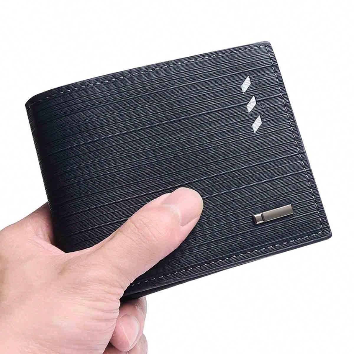 1pc Men's Short Wallet With Multi Card Slot, Horizontal Style, Business & Fashionable, Large Capacity