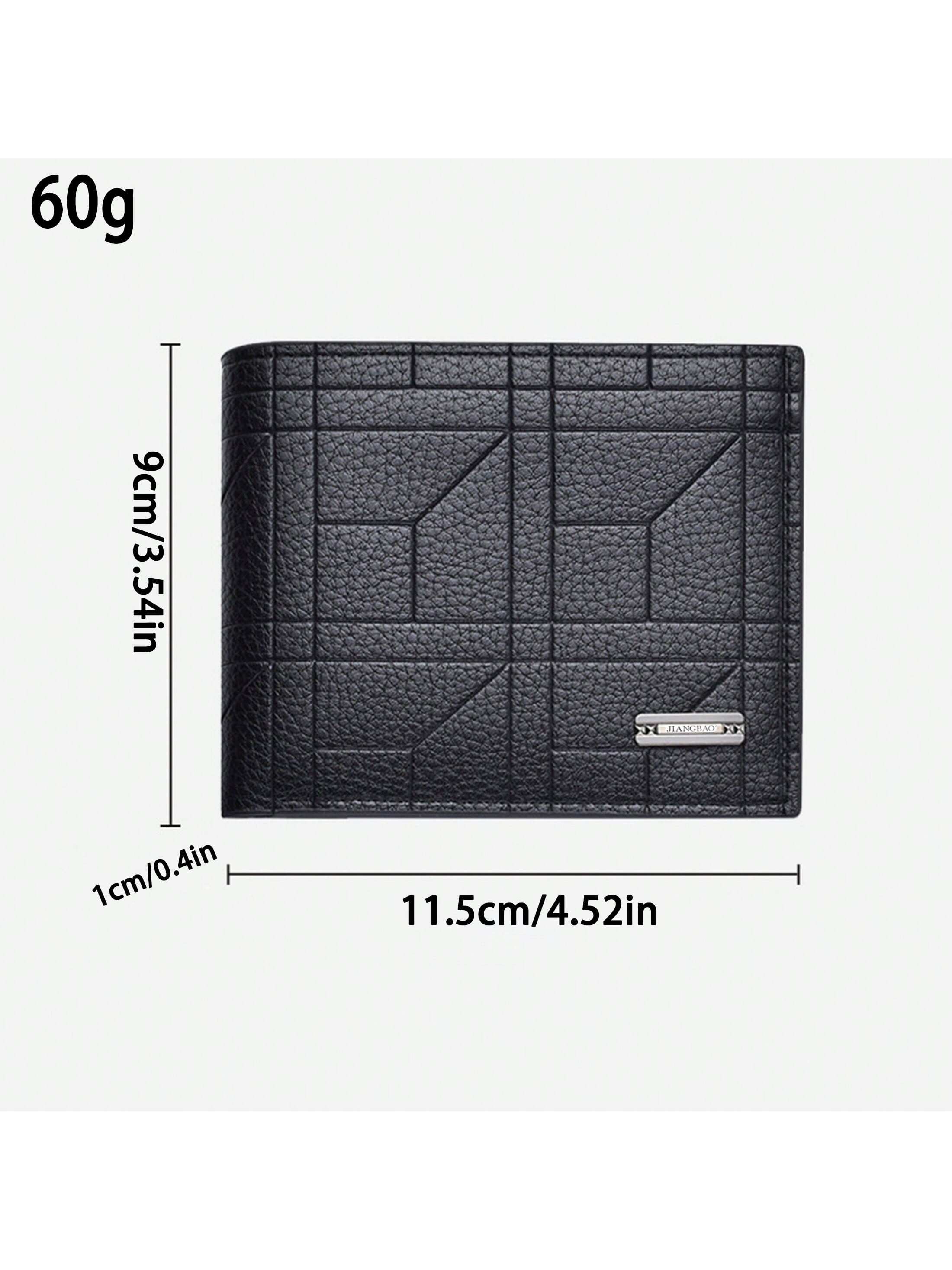 1pc Men's Short Wallet With Large Capacity & Multiple Card Slots